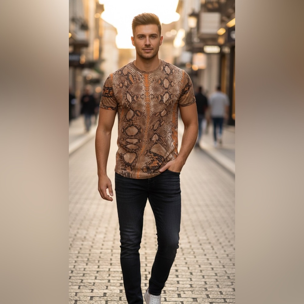 VINTAGE Just Cavalli Exotic Print T-shirt!!!